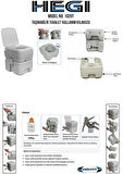HEGI TAŞINABİLİR TEKNE VE KARAVAN TUVALETİ 20 LT