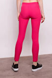 Power Strech Likralı Dar Kesim Yüksek Bel Beli Lastikli Bilek Boy Kumaş Pantolon-Fujya