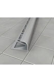12 MM ALM. MAT GRİ SERAMİK KÖŞE PROFİLİ
