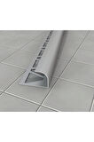 12 MM ALM. SERAMİK DIŞ KÖŞE PROFİLİ MAT GRİ 2.7 MT BOY