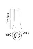 HOROZ (ORKİDE-1) 40 W SİYAH PLASTİK BAHÇE AYDINLATMALARI