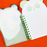 Panda Tasarımlı Sünger Kapaklı Defter