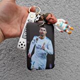 Ronaldo Figürlü Silikon Anahtarlık Kartlık 1Adet