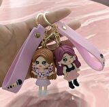 Black Pink Silikon Anahtarlık Model 2 1 ADET