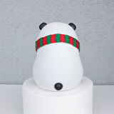 Panda LED Gece Lambası Dokunmatik   arjlı  Renk  Değiştiren