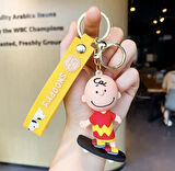 Kaykay  Model Snoopy Charlie Brown Silikon Anahtarlık Çanta Süsü