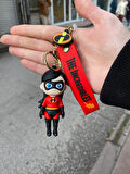 İnanılmaz Aile Silikon Anahatarlık Çanta Süsü Violet Parr
