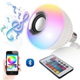 LED Music Bulb Bluetooth Hoparlör Akıllı Led Ampul Lamba