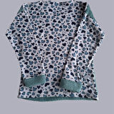 Kadın  Polar Peluş Pijama Takımı Sweat-Eşofmanalt Kalp Love Büyük Beden