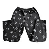 Kadın  Polar Peluş Pijama Takımı Sweat-Eşofmanalt Yıldızlı Cool Büyük Beden