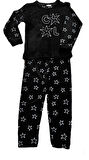 Kadın  Polar Peluş Pijama Takımı Sweat-Eşofmanalt Yıldızlı Cool Büyük Beden