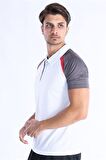 Sportive MODEL 06 Kamp Tişörtü-Beyaz-Gri