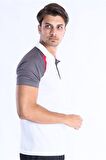 Sportive MODEL 06 Kamp Tişörtü-Beyaz-Gri