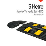 Kauçuk Hız Kesici, Yol Kasisi 50 x 40 x 4 cm - EKO - 5 Metre