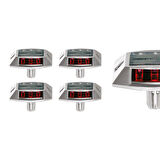 5'li Set Kırmızı Güneş Enerjili Çakar Yol Butonu, Ankrajlı