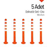 Delinatör 100 x 8 cm EKO 5 Adet, Esnek Duba