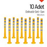 Delinatör 100 x 8 cm Sarı 10 Adet, Esnek Duba