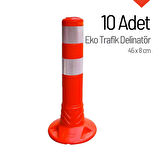 Eko Trafik Delinatörü 45 x 8 cm, Esnek Duba 10 Adet