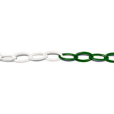 Plastik Zincir 6mm Yeşil-Beyaz 25 m