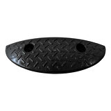 Oval Hız Kesici Kapağı, Yol Kasisi Kapağı 10 x 30 x 5 cm Siyah
