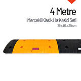Mercekli Klasik Hız Kesici, Yol Kasisi 4 Metre
