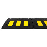 Kauçuk Rampa Set, Otopark Rampası, Kaldırım Rampası 30 x 50 x 4,5 cm - 3 Bantlı - 2,5 Metre