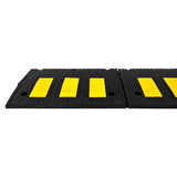 Kauçuk Rampa Set, Otopark Rampası, Kaldırım Rampası 30 x 50 x 4,5 cm - 3 Bantlı - 5,5 Metre