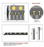 Otopark Kasis Kapanı 50 x 50 x 6 cm 2 Metre
