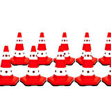 10 Adet Klasik Kedi Gözlü Trafik Konisi 50 cm Trafik Dubası