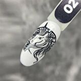 Stamping oje "Tramp Stamp" 02 Siyah 8 ml