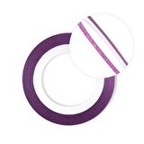 Nail art Yapışkan şerit 1metre Simli pembe ince