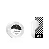Jel boya Örümcek & Nail art/dizayn Silk line 01 beyaz 6 ml.