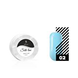 Jel boya Örümcek & Nail art/dizayn Silk line 02 mavi 6 ml.