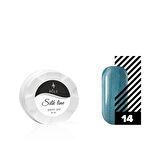 Jel boya Örümcek & Nail art/dizayn Silk line 14 turkuaz metalik 6 ml.