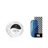 Jel boya Örümcek & Nail art/dizayn Silk line 15 lacivert metalik 6 ml.