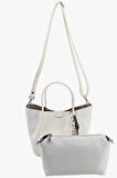 Sosela 67-8122 Kadın Beyaz Omuz Ve Kol Çanta
