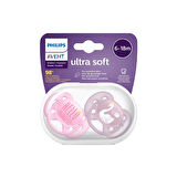 Philips Avent Ultra Soft Emzik Kız 6-18 ay