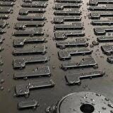 Volkswagen Caddy 3d havuzlu paspas 2004 - 2010 Rizline