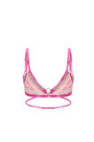 Fleur Pembe Dantelli Balensiz Bralet