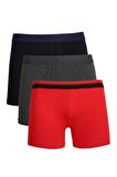 Akbeniz Erkek Penye 3'lü Boxer 40097