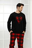 Akbeniz WelSoft Polar Erkek Pijama Takımı 6798