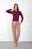 Akbeniz Bayan Welsoft Polar Tek Alt Pijama 210043