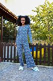 Akbeniz Kadın Penye Bol Paça Pijama Takım 4125