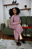 Akbeniz Kadın Penye Bol Paça Pijama Takım 4126