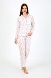 Akbeniz Kadın Penye Uzun Kol Pijama Takım 2776