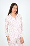 Akbeniz Kadın Penye Uzun Kol Pijama Takım 2776