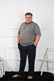 Akbeniz Büyük Beden Erkek Penye Pijama Takım 65012