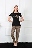 Akbeniz Kadın Penye Kısa Kol Pijama Takım 4128