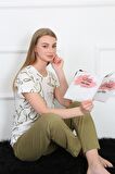 Akbeniz Kadın Penye Kısa Kol Pijama Takım 4141