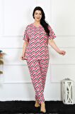 Akbeniz Kadın 5XL-6XL-7XL-8XL Büyük Beden Kısa Kol Pijama Takım 75009